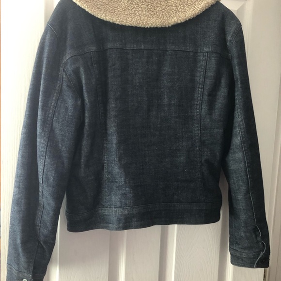 Levis women Jean quilted jacket size large great condition - Picture 4 of 5